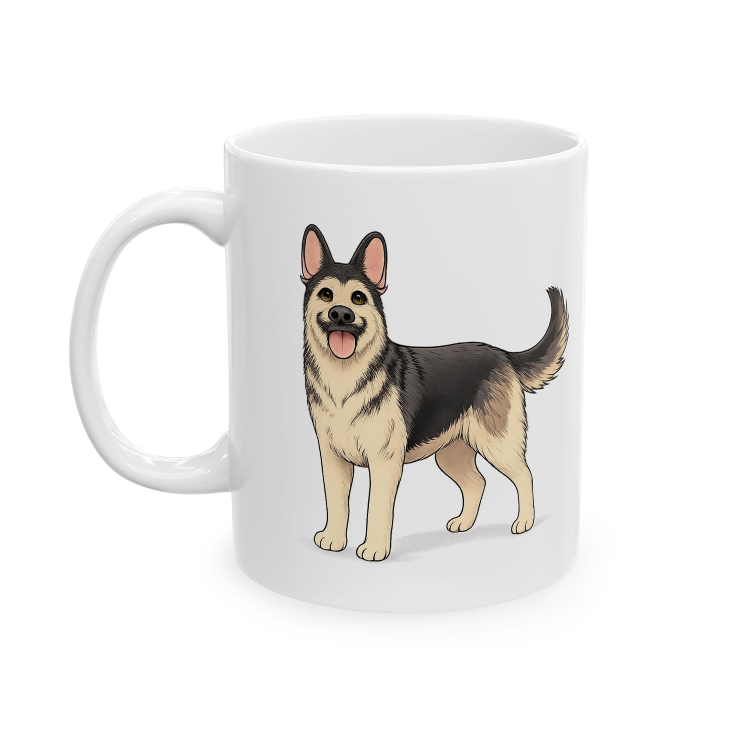 Cute Standing Dog Coffee Cup (11oz/15oz)