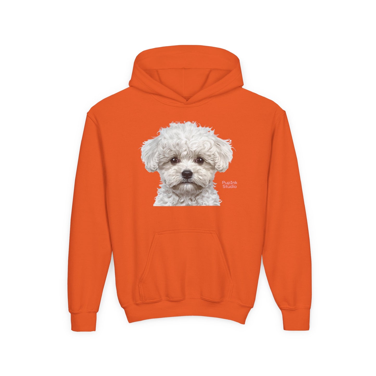 Cute White Puppy Face Youth Hoodie|Eco-Friendly - Limited