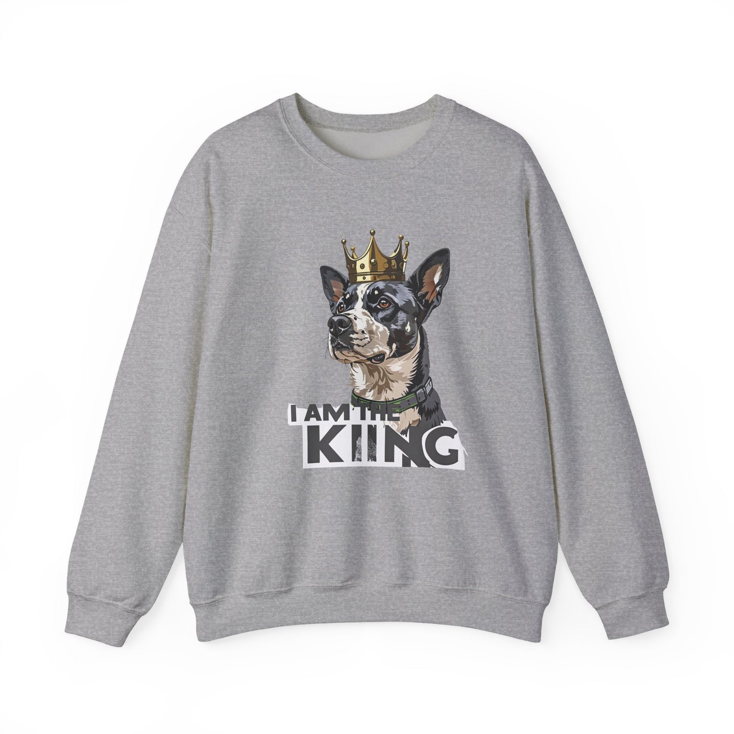King Dog Crown Art Sweatshirt | Eco-Limited