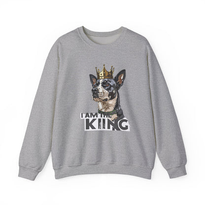 King Dog Crown Art Sweatshirt | Eco-Limited