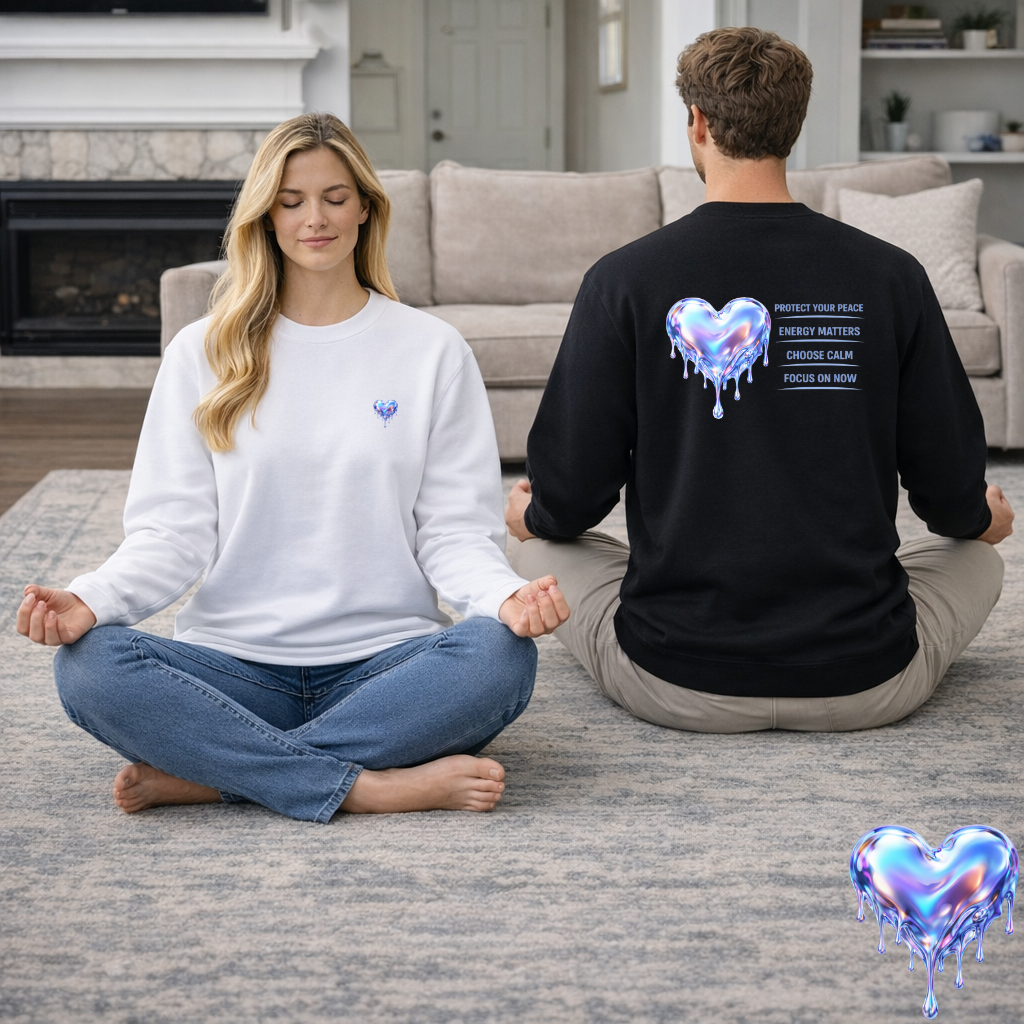 Protect Your Peace Heart Sweatshirt | Eco-Limited