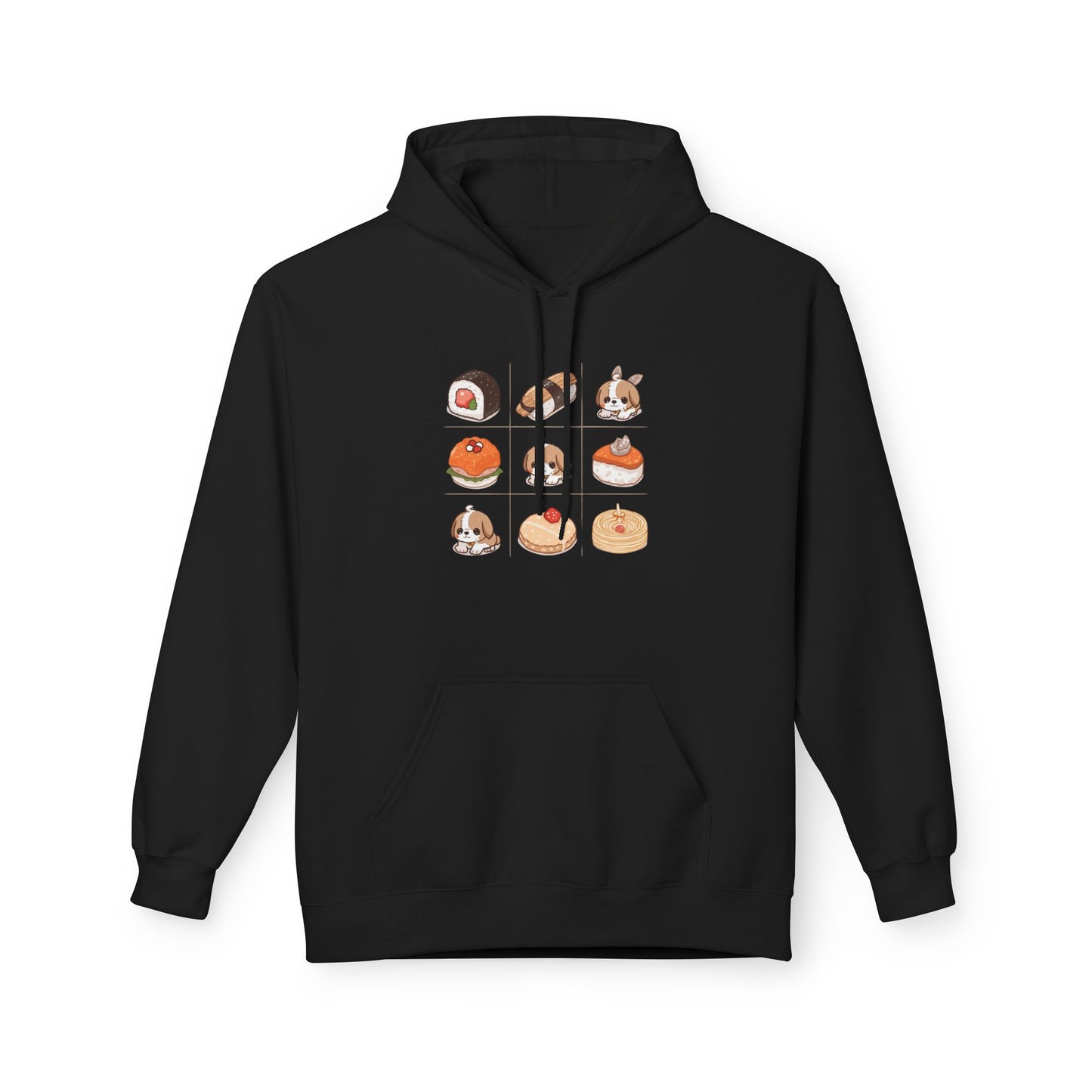 Lucky Bento Puppy Grid Hoodie | Eco-Limited