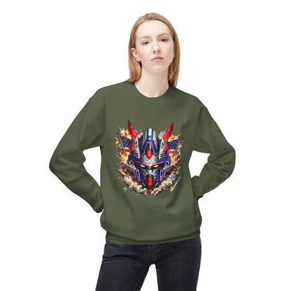 Patriot Mecha Helmet Graphic Sweater | Eco - Limited