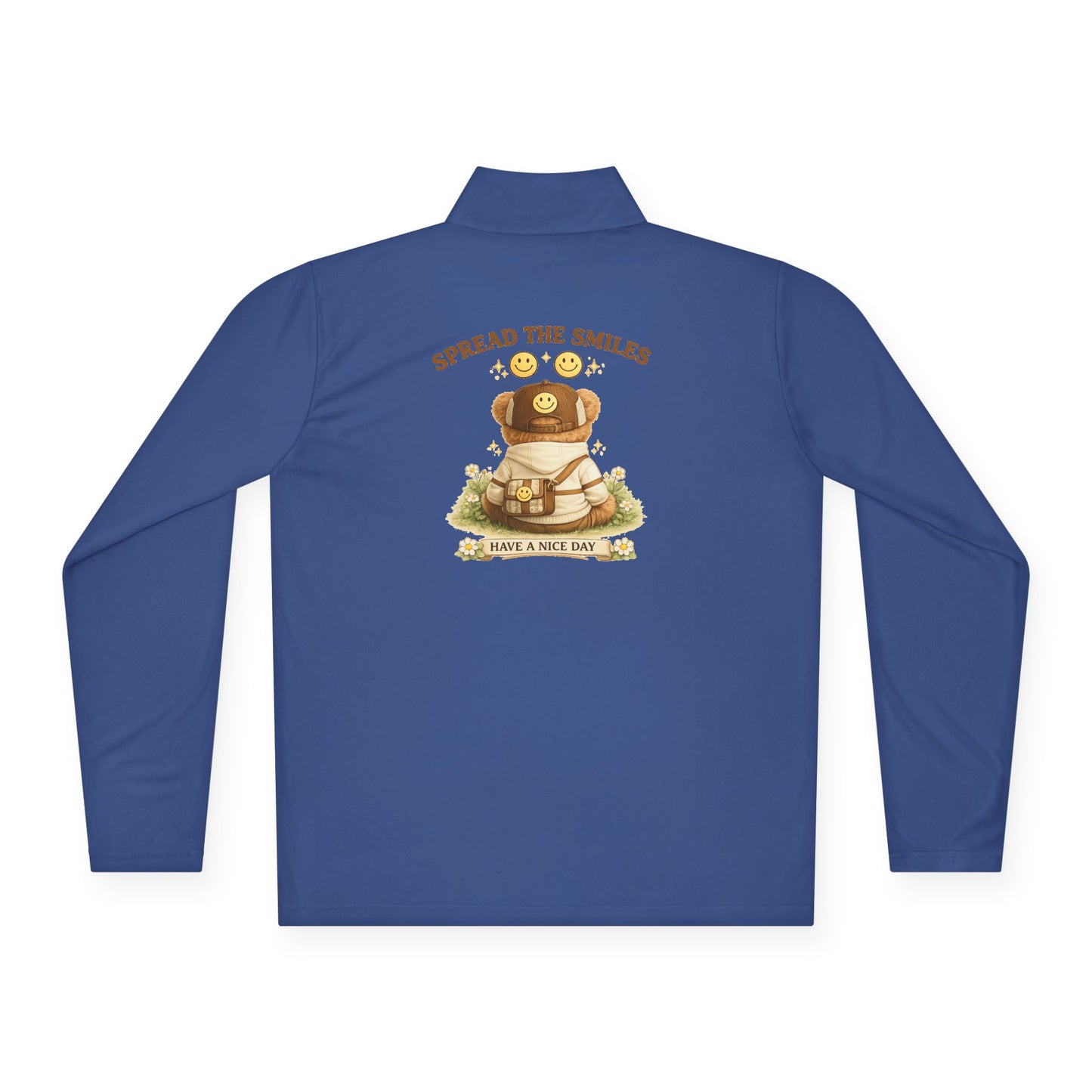 Spread the Smiles Bear Zip-Up Sweatshirt | Eco-Limited