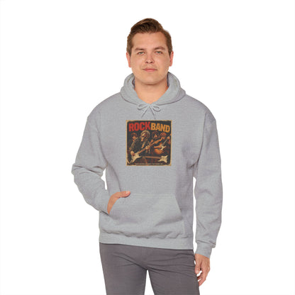 Rock Band Vintage Collage Hoodie | Eco-Limited