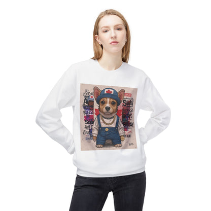 Lucky Street Pup Art Sweater | Eco-Limited