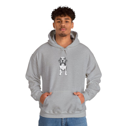 Beagle Sketch Minimal Art Hoodie | Eco-Limited