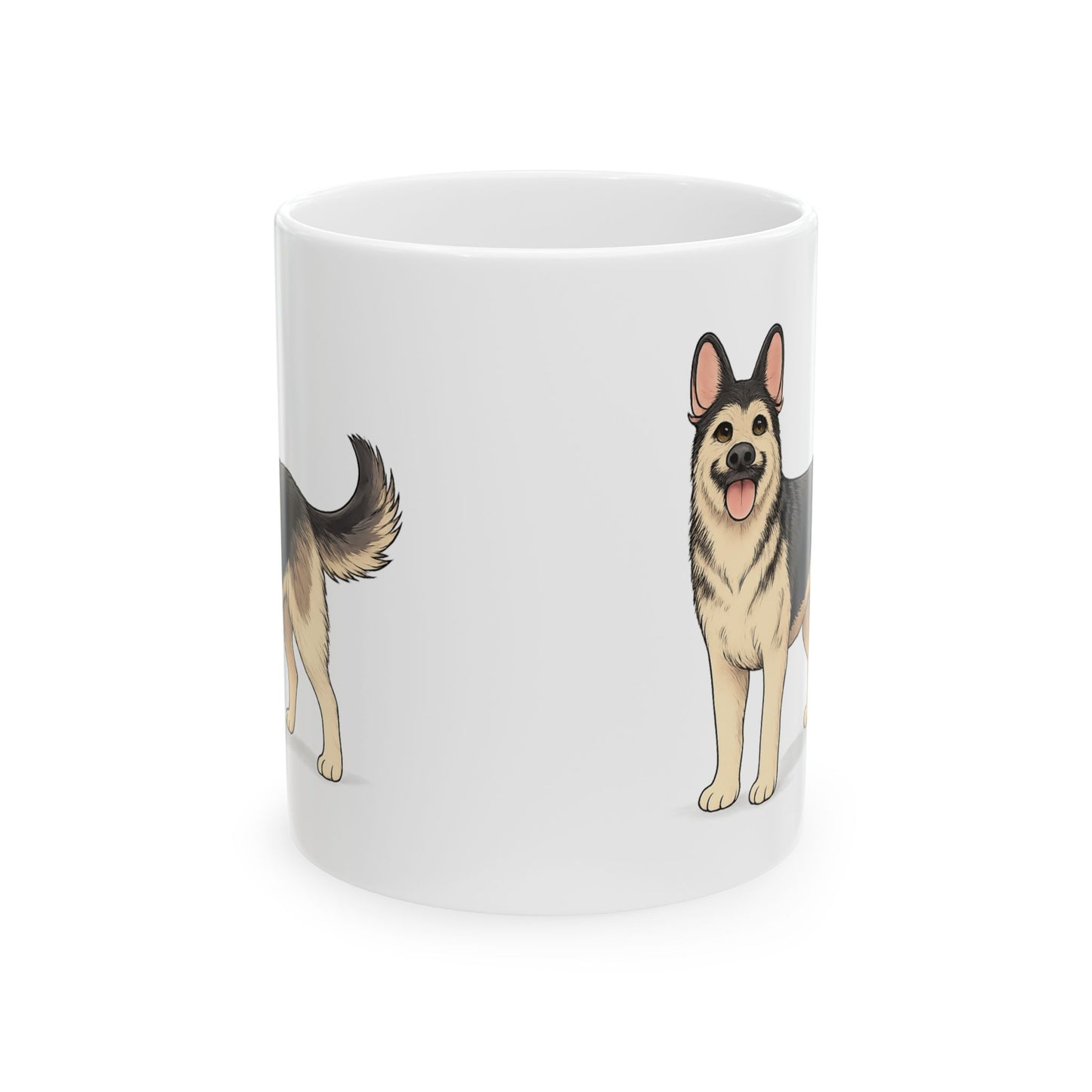 Cute Standing Dog Coffee Cup (11oz/15oz)