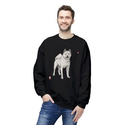 Korean Jindo Ink Illustration Sweatshirt | Eco-Limited