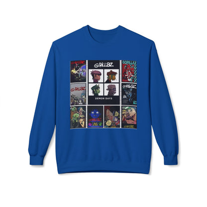 Gorillaz Album Art Collage Graphic Sweatshirt Music Inspired Streetwear