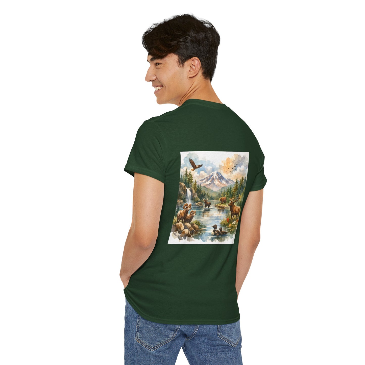 Wild Nature Heritage Front &amp; Back Graphic T-Shirt | Eco - Limited