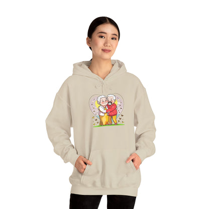 Heartwarming Elderly Couple Hoodie – Cozy Gift Style