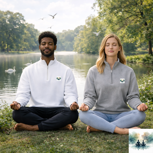 Calm Reflection Meditation Zip-Up | Eco-Limited