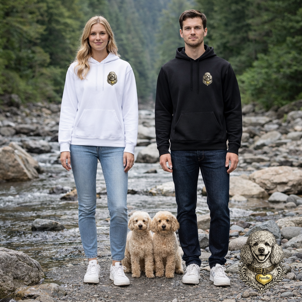 Poodle Ink Illustration Hoodie | Eco-Limited