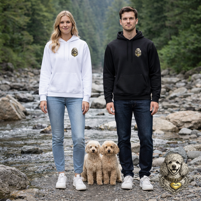 Poodle Ink Illustration Hoodie | Eco-Limited