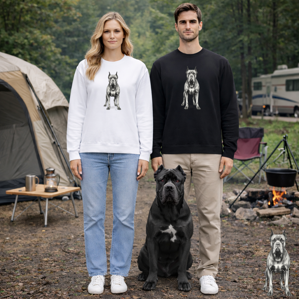 Cane Corso Sketch Minimal Art Sweatshirt | Eco-Limited