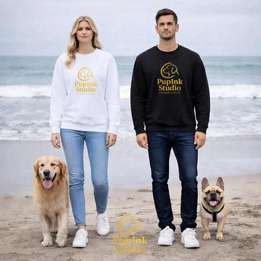 PupInk Studio Signature Logo Sweatshirt | Eco-Limited