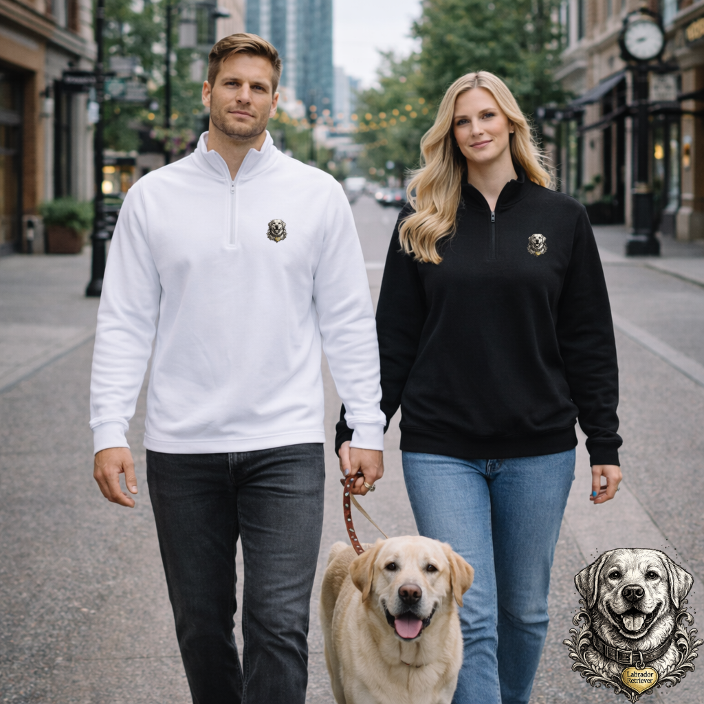 Labrador Retriever Ink Drawing Zip-Up | Eco-Limited