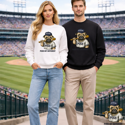 Pugs Hit Different Graphic Sweater | Eco-Limited