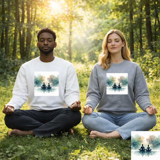 Calm Reflection Meditation Sweatshirt | Eco-Limited