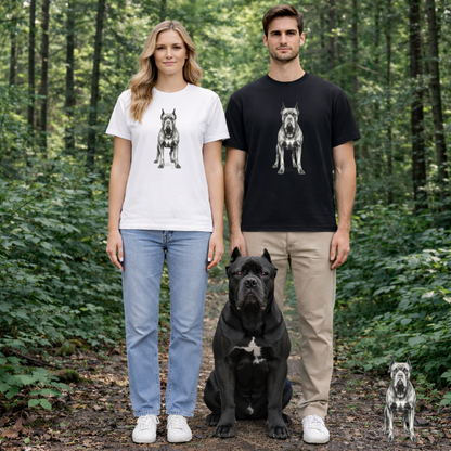 Cane Corso Sketch Minimal Art T-Shirt | Eco-Limited