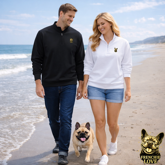 Frenchie Love Dog Zip-Up Hoodie | Eco - Limited