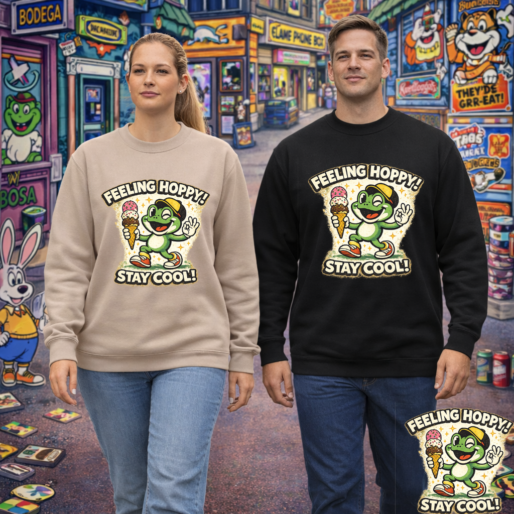 Feeling Hoppy Bootleg Graphic Sweater | Eco Limited