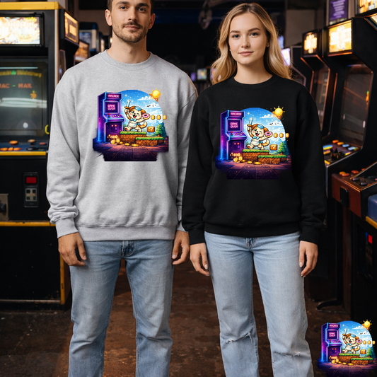 Pixel Arcade Bootleg Graphic Sweater | Eco - Limited