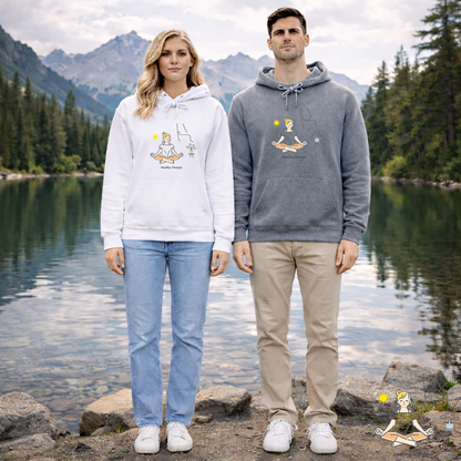 Healthy Lifestyle Illustration Hoodie | Eco-Limited