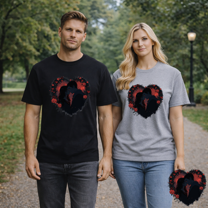 Dark Emo Romance Heart T-Shirt | Eco-Limited