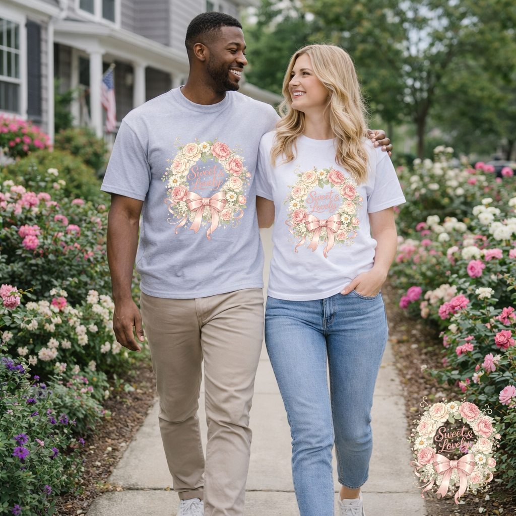 Sweet Lovely Floral LOVE T-Shirt | Eco-Limited