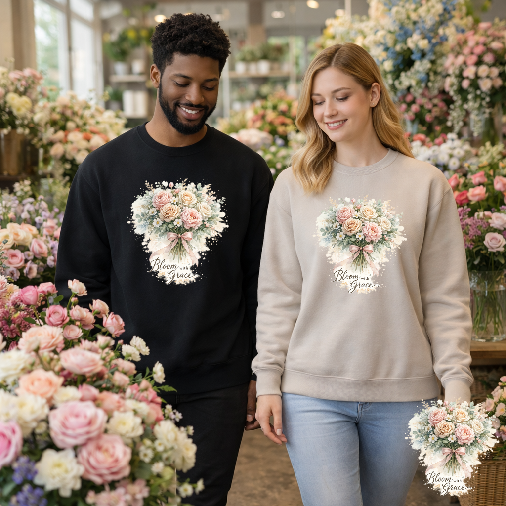 Bloom With Grace Sweatshirt | Eco-Limited