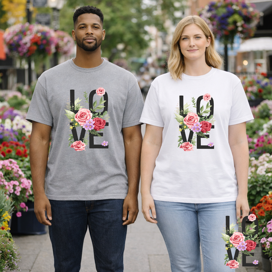 Floral LOVE T-Shirt | Eco-Limited