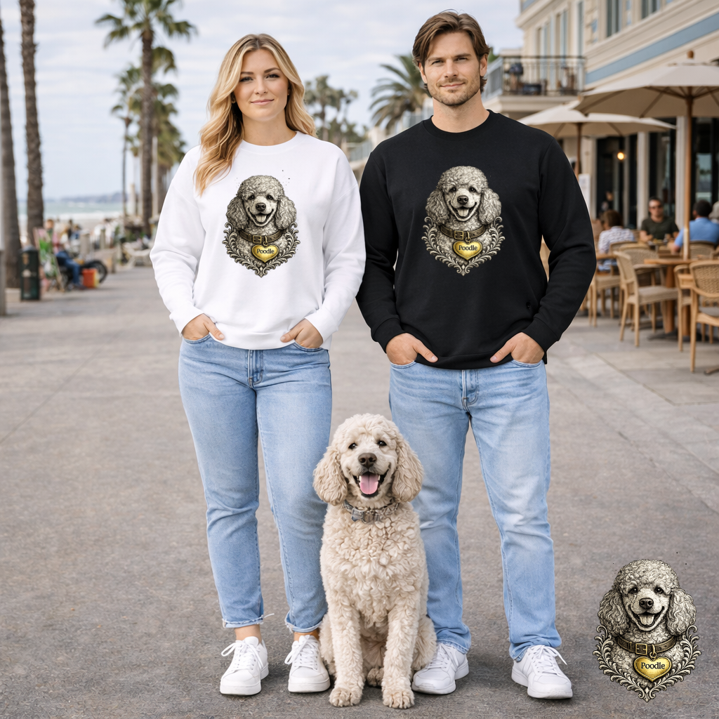 Poodle Ink Portrait Sweater | Eco-Limited