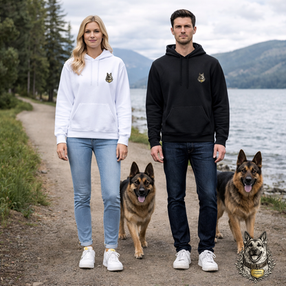 German Shepherd Crest Hoodie | Eco-Limited
