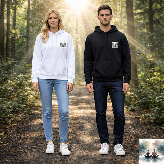 Meditative Balance Art Hoodie | Eco-Limited