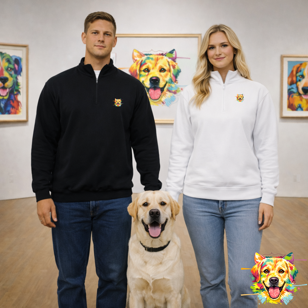Labrador Retriever Color Splash Zip-Up | Eco-Limited