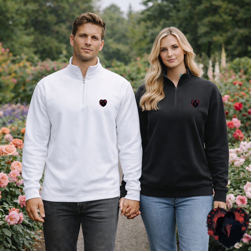 Dark Emo Romance Heart Zip-Up | Eco-Limited
