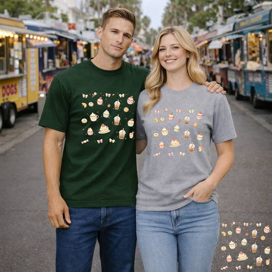 Sweet Treats Pattern T-Shirt | Eco-Limited