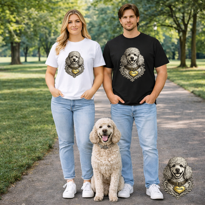 Poodle Ink Portrait T-Shirt | Eco-Limited