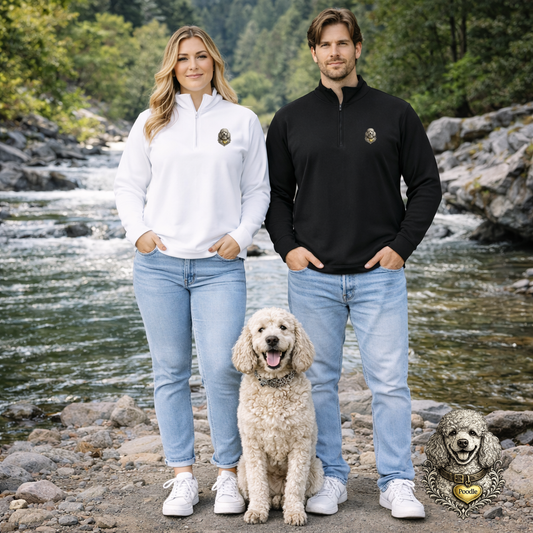 Poodle Ink Portrait Zip-Up | Eco-Limited