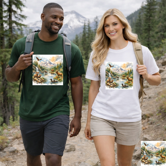 Wild American Landscape Graphic T-Shirt | Eco - Limited