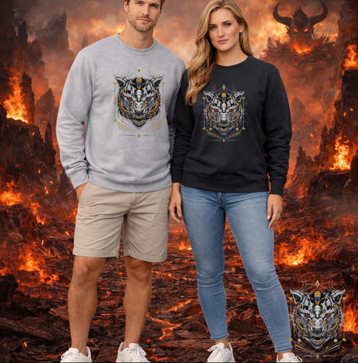 Tiger Sigil Graphic Sweatshirt | Eco-Limited