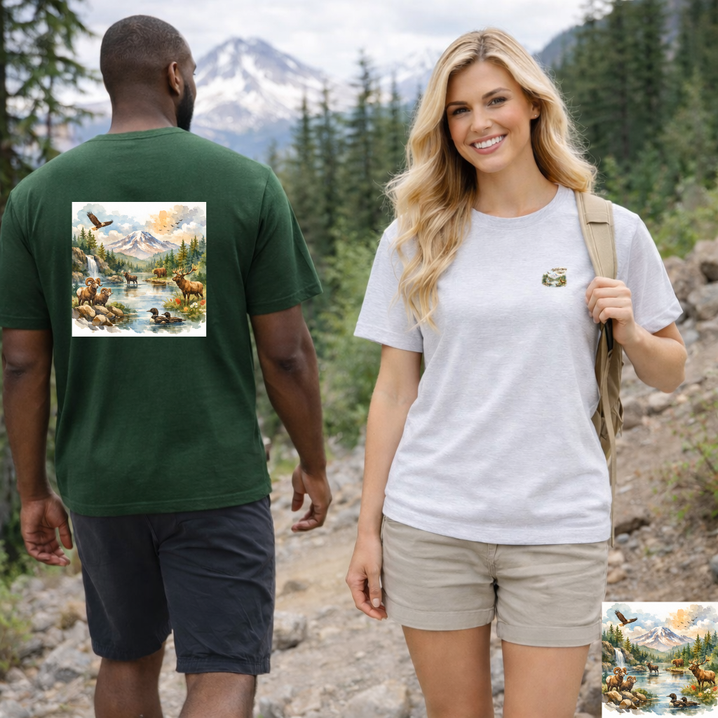 Wild Nature Heritage Front &amp; Back Graphic T-Shirt | Eco - Limited