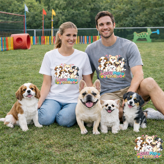 Cute Pup Club Graphic T Shirt | Eco - Limited