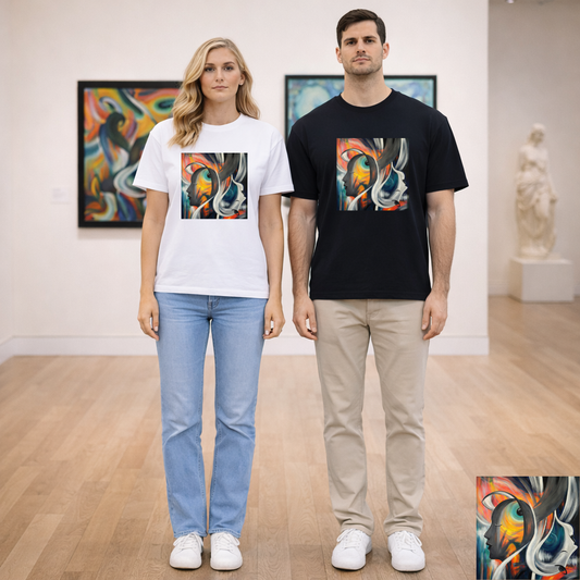 Abstract Expression Portrait T-Shirt | Eco-Limited