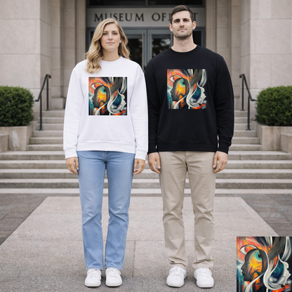 Abstract Expression Portrait Sweatshirt | Eco-Limited