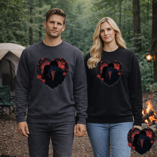 Dark Emo Romance Heart Sweatshirt | Eco-Limited