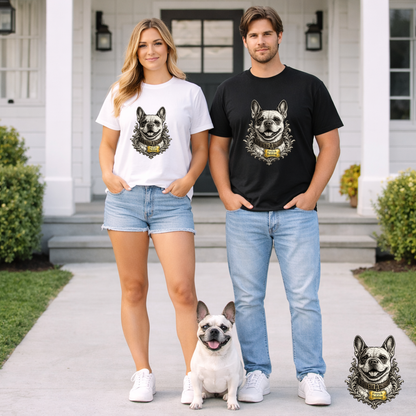 French Bulldog Ink Drawing T-Shirt | Eco-Limited