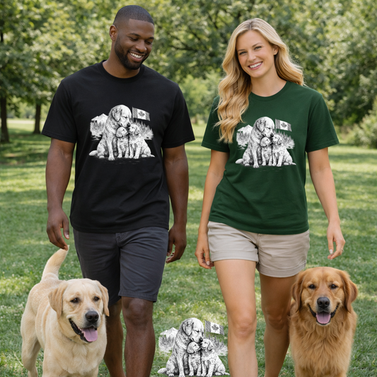 Guardian Bond Dog Family T-Shirt | Eco - Limited